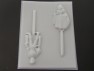 261sp Snow Black and Prince Chocolate or Hard Candy Lollipop Mold